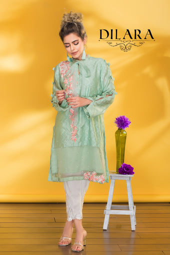 Green Khaddi Shirt